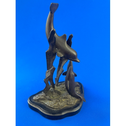 265 - Spelter Dolphin Figure