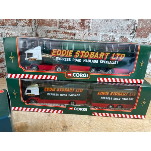 85 - Three Eddie Stobart Corgi Die Cast Vehicles