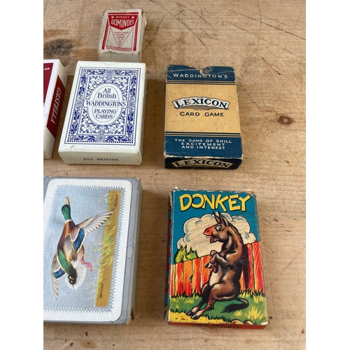 86 - Vintage Playing Cards & Draughts Pieces