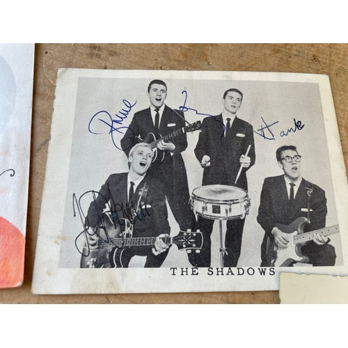 274 - Collection Of Autographs Inc. The Shadows, 1953 England Cricket Team, Joe Harvey, Sydney Lee, Rex Wi... 