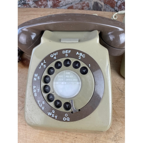 145 - Three Vintage Rotary Dial Telephones