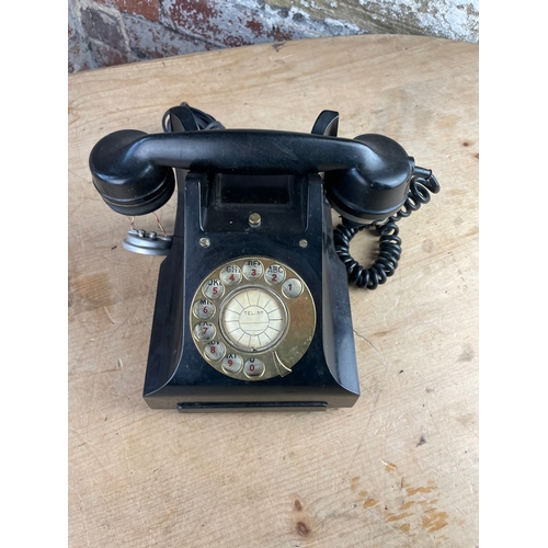 147 - Vintage Bakelite GPO Telephone. Converted, Receiver Needs Attention.