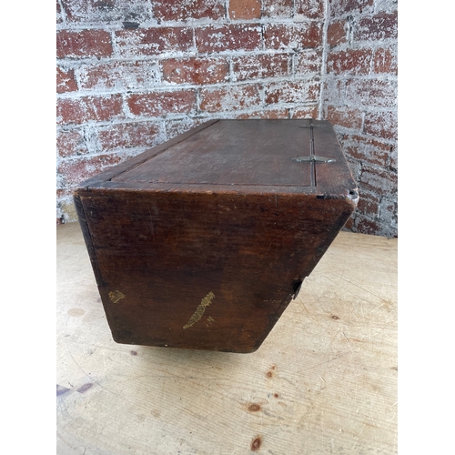 161 - Vintage Wooden Car Chest