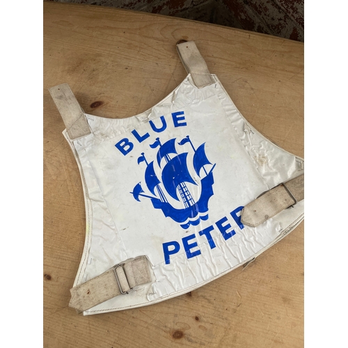 141 - Original Speedway Bib As Worn By War Correspondent Chris Wenner On Blue Peter