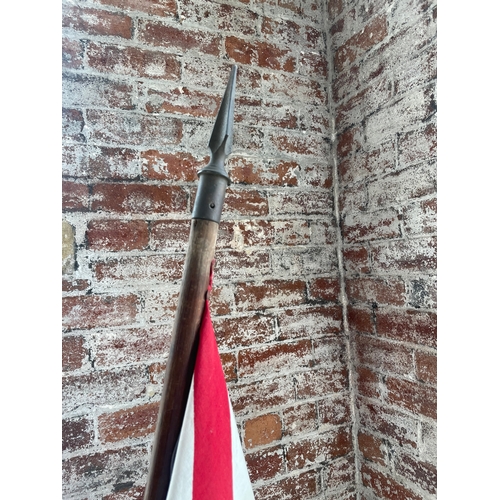 127 - Vintage Union Jack Flag On Pole