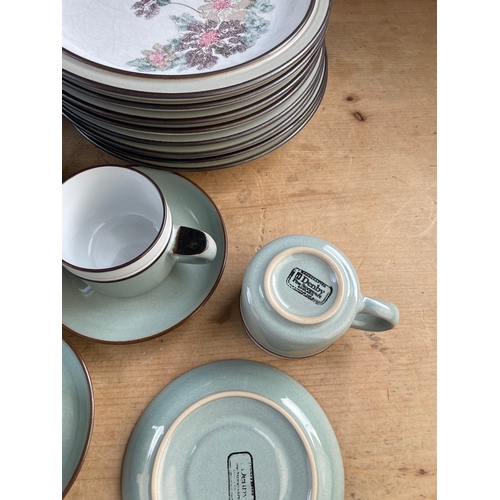 363 - Denby Stoneware 8 Piece Dinner & Tea Service Complete.