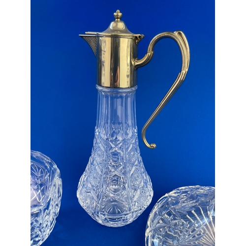 420 - Four Good Quality Cut Crystal Decanters