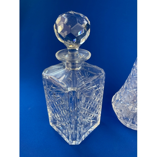 420 - Four Good Quality Cut Crystal Decanters