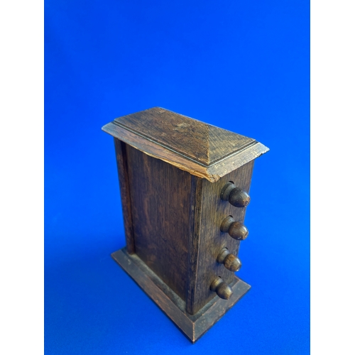 184 - Edwardian Oak Perpetual Desk Calendar