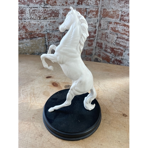 180 - Royal Doulton Spirit Of The Wild Rearing Horse Figure In Matt White