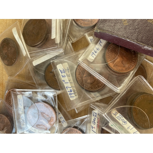 36 - Large Collection Of Copper / Bronze Coinage Victorian to 1960s