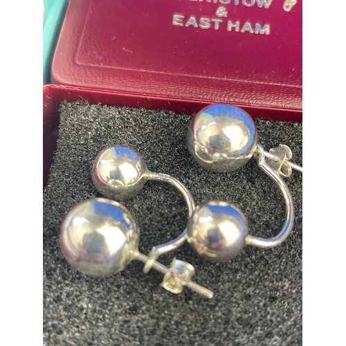 14 - Two Sets Of Silver Earrings