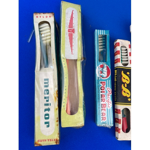 212 - Collection Of Vintage Toothbrushes In Packets.