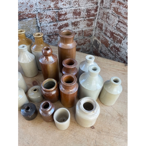 201 - Collection Of Stoneware Bottles, Jars & Pots.