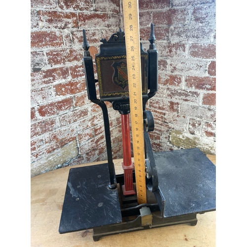 202 - Avery, Victorian Cast Iron Butchers Countertop Scales