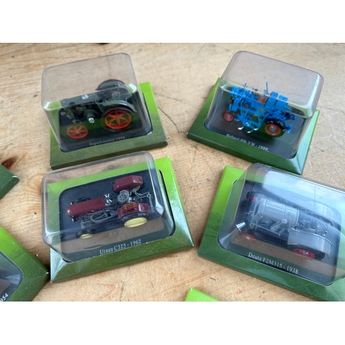 114E - 15 Hachette Partworks Diecast Tractors Unopened - See all pics for models