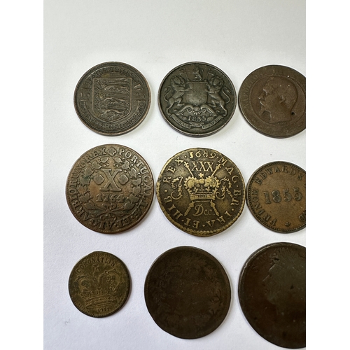 38A - Collection of Coinage Dating from 1689 Irish Half Crown Gun Money 1700's, 1800's Through to 1940's