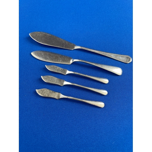 35 - Small Silver Butter Knives