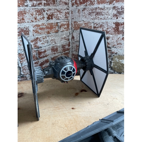 155 - Three Star wars Toys, Two Tie Fighters & Kylo Ren's Tie Fighter