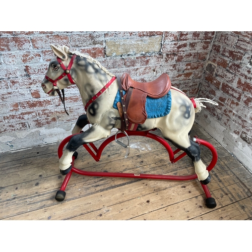 149 - Triang Cowboy Rider Rocking Horse. Mane & Tail Need Attention