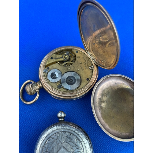 161 - Three Pocket Watches Inc Ladies 800 Silver. A/F