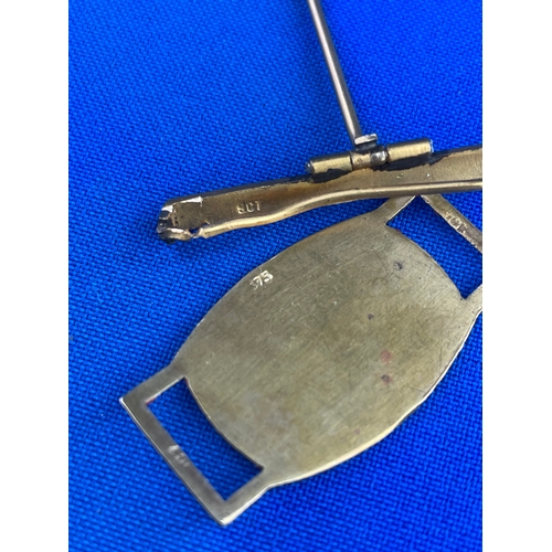 6 - Two Items Marked 9ct & 375 Gold Weighing 5.78g