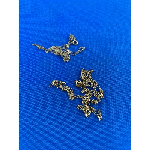 24 - Two 9ct Gold Scrap Chains 2.06g