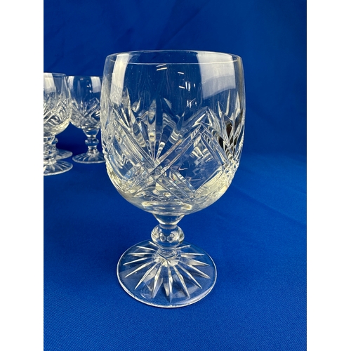 93 - Lead Crystal Wine Goblets From Halifax Bank Executive Lounge