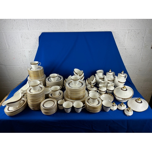 82 - Absolutely Huge Royal Doulton Harlow H5034 Patterned Dinner Service Items and Spare Lids