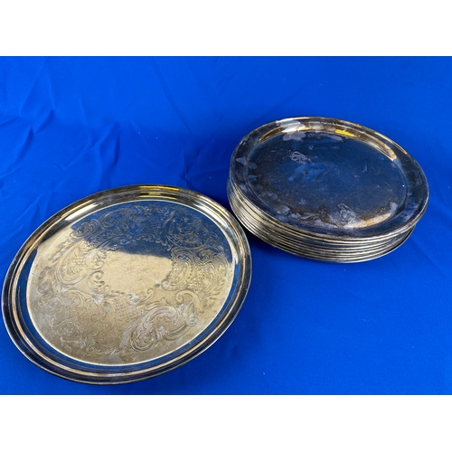 73 - 13 EPNS Serving Trays