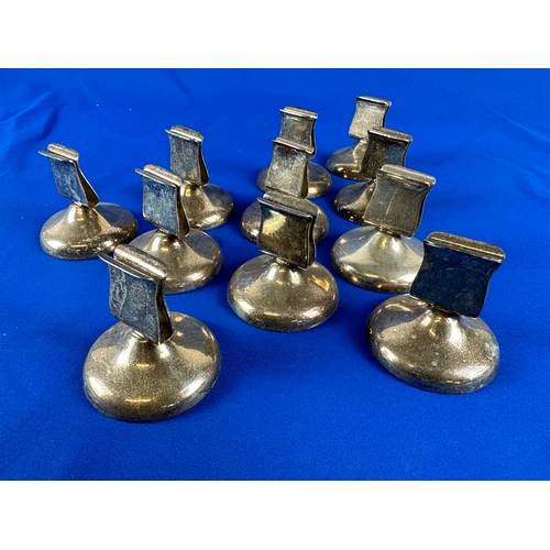 74 - 11 EPNS Place Card/Menu Holders