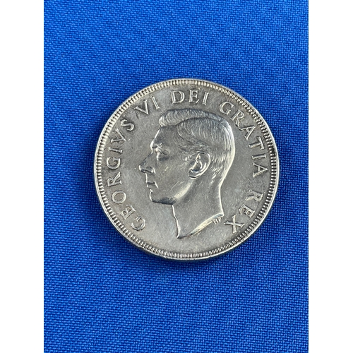 63 - 1951 Canadian Silver Dollar In Fine Condition