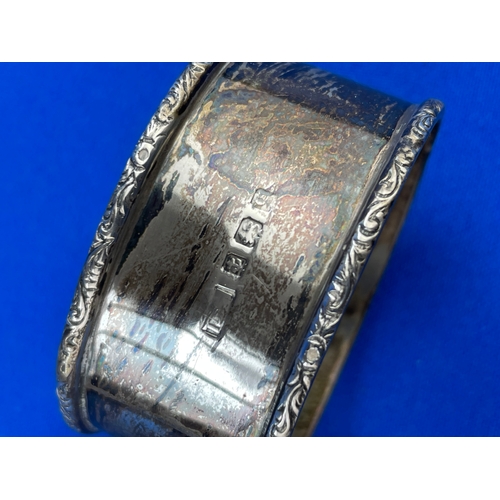 13 - Hallmarked Silver Napkin Ring 23.84g