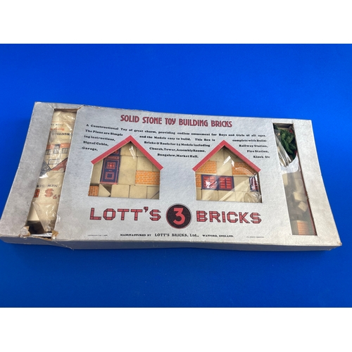 133 - Lott's Bricks, Solid stone Building Bricks.