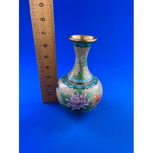 171 - Vintage Cloisonne Vase