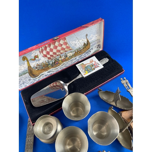 172 - Group Of Norwegian Pewter Items