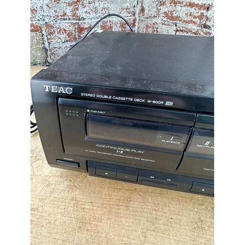 394 - TEAC Stereo Double Cassette Deck W-600R HiFi Separate.