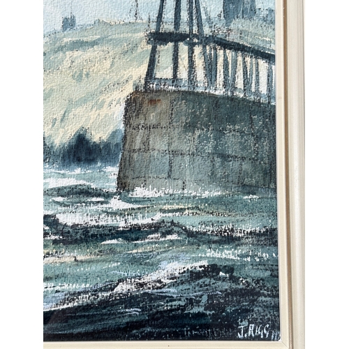 112 - Jack Rigg Born 1927. Original Nautical Painting Depicting A Whitby Fishing Vessel.