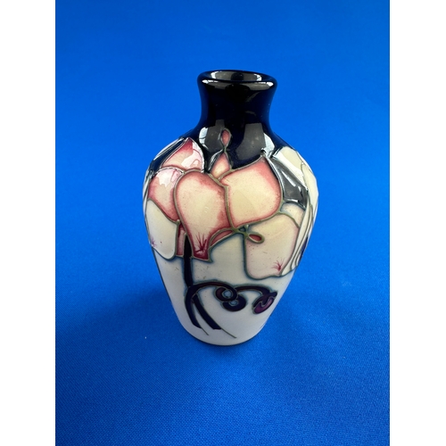 273 - Moorcroft Wild Cyclamen Small Vase By Emma Bossons