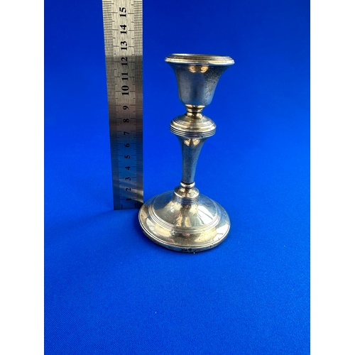 5 - Small Hallmarked Silver Candlestick