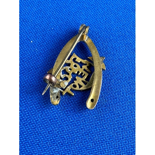 9 - Antique Forget Me Not Mourning Brooch