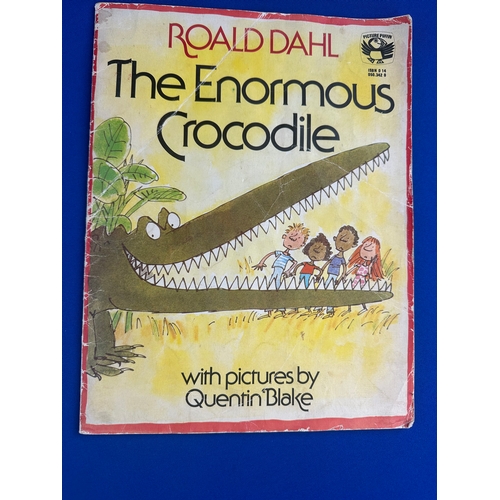 440 - Roald Dahl Signed The Enormous Crocodile Book & Guide To Railway Safety.