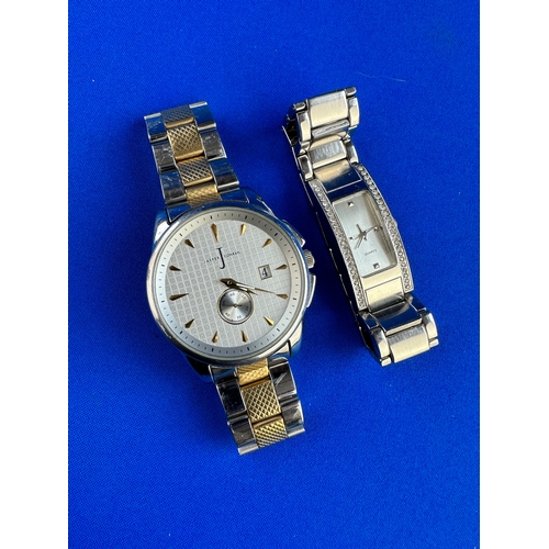 54 - Two Dress watches, Gents Jasper Conran & Ladies Quartz