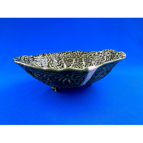 278 - Torli Green Cabbage Leaf Serving Bowl