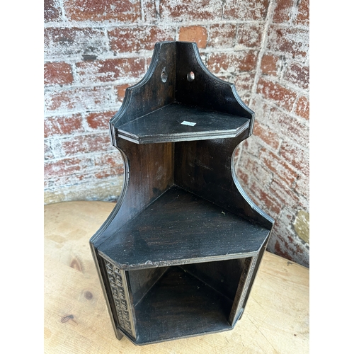 475 - Small Victorian Ebonised Corner Unit