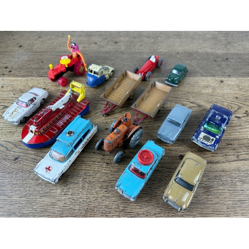 86 - Collection of Vintage Corgi and Dinky Play Worn Vehicles