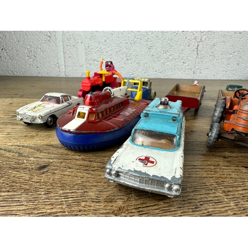 86 - Collection of Vintage Corgi and Dinky Play Worn Vehicles