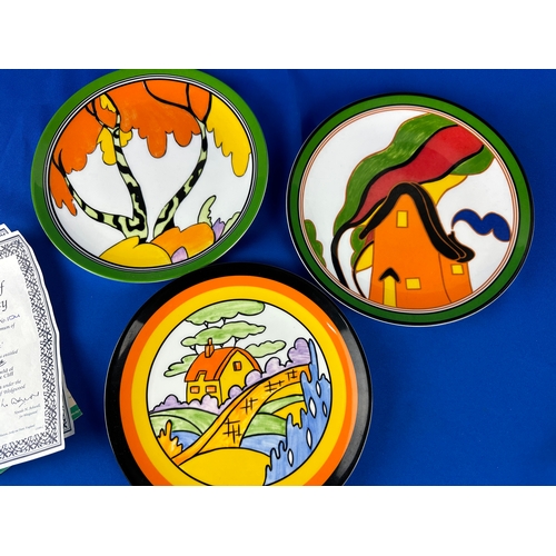 243 - The Clarice Cliff Wedgwood Limited Edition Plates with Certificates of Authenticity