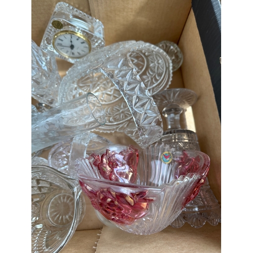 451 - Boxed Lot Of Cut Glass & Crystal Etc.