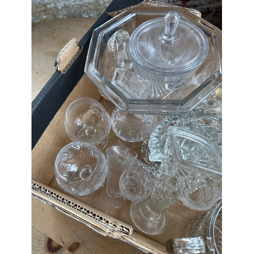 451 - Boxed Lot Of Cut Glass & Crystal Etc.